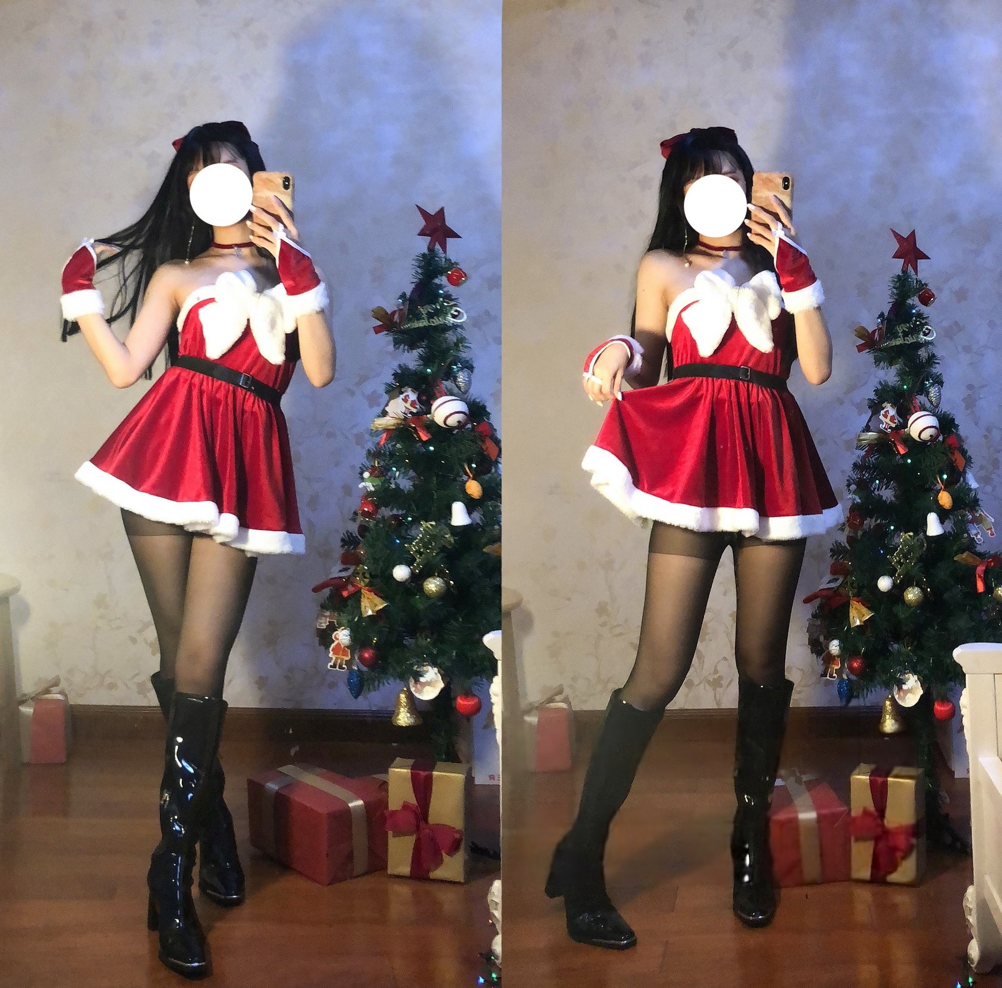 果咩酱w - 圣诞 黑丝