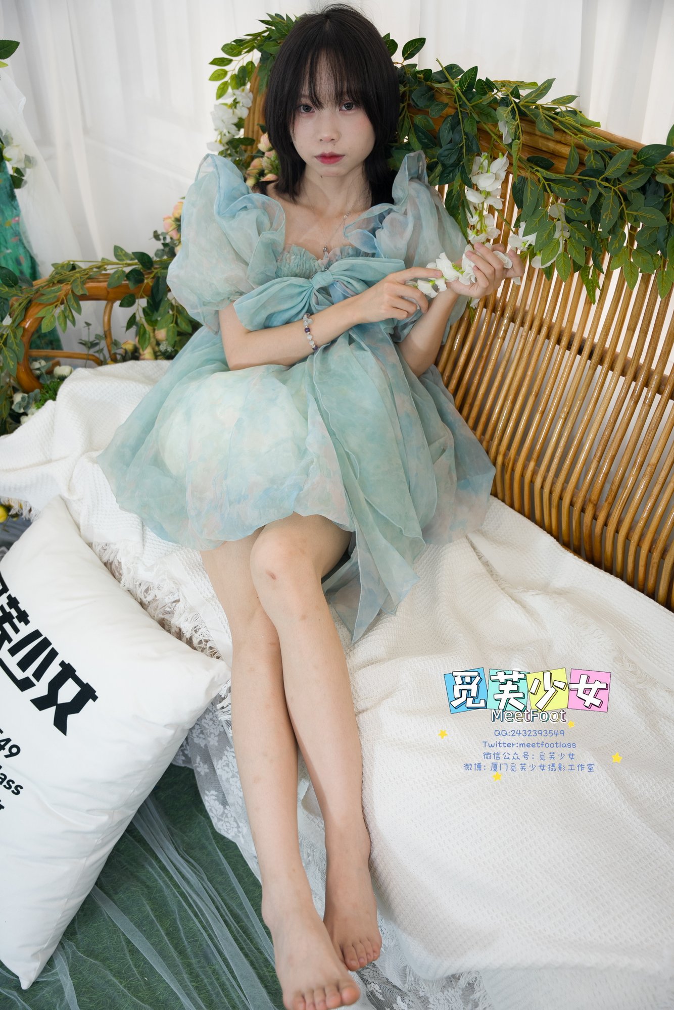 [觅芙少女] NO.033 小婉-一袭蓝色纱裙构筑今晚浪漫的梦境 C