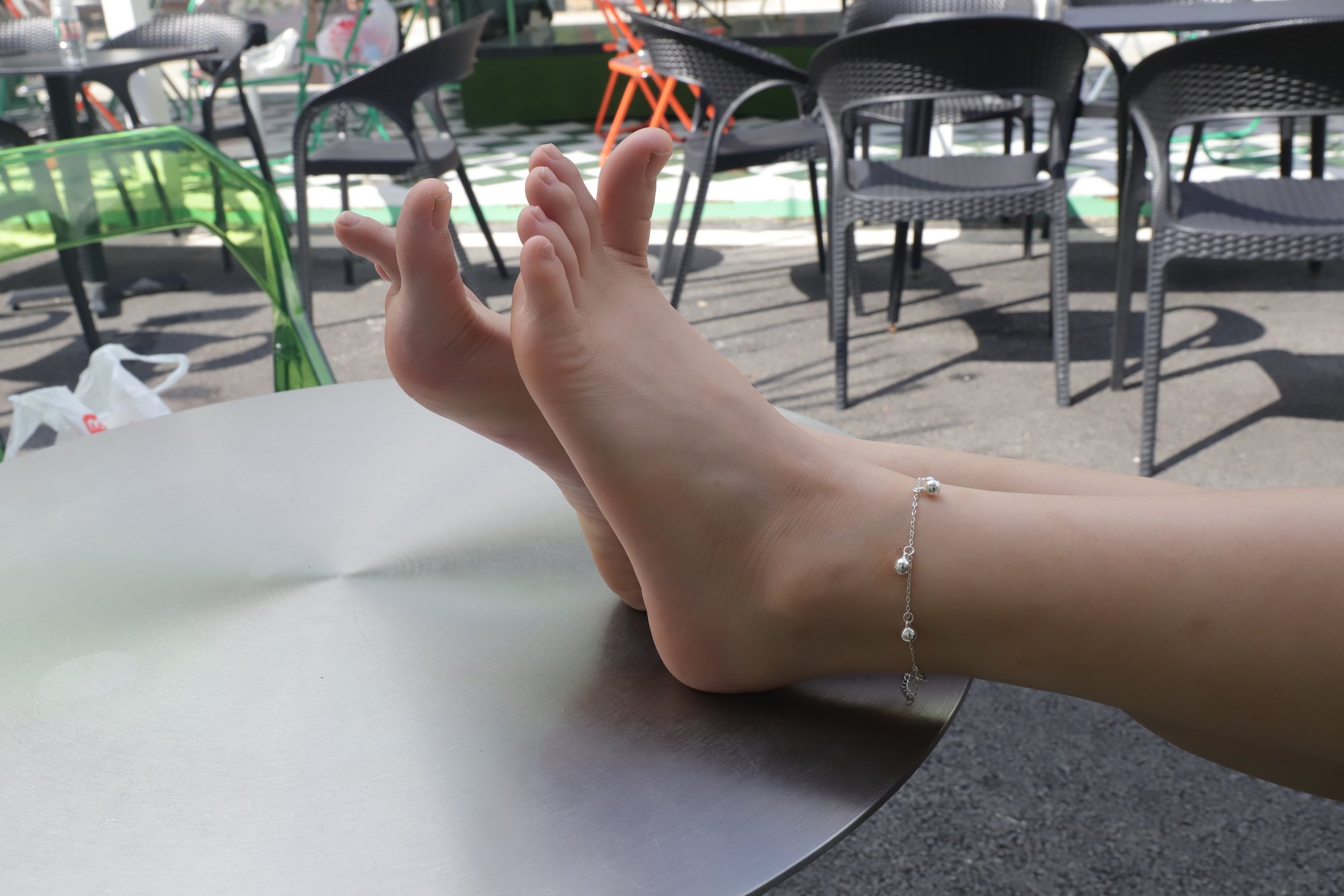 [Pary学生模拍] NO.002 大学生女神素萍的38码修长美脚 B